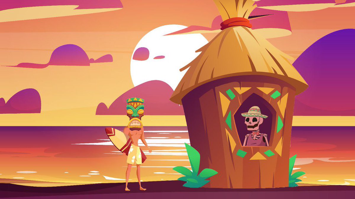 dbrothersclub's tweet photo. We were invited by our bros from TIKIDY to a weekend island getaway.
We had fun and want to share with you
1️⃣ #DeadBrother &amp; 1️⃣ #Tikidy NFT

👇

Follow @dbrothersclub &amp; @Tikidy_NFT 
❤+🔁+ Tag 4 Friends
⏳48h

#NFTDrop  #NFTGiveaways  #NFTCollection #NFTs #ElrondGiveaway #NFT https://t.co/4yn1xfRzEK