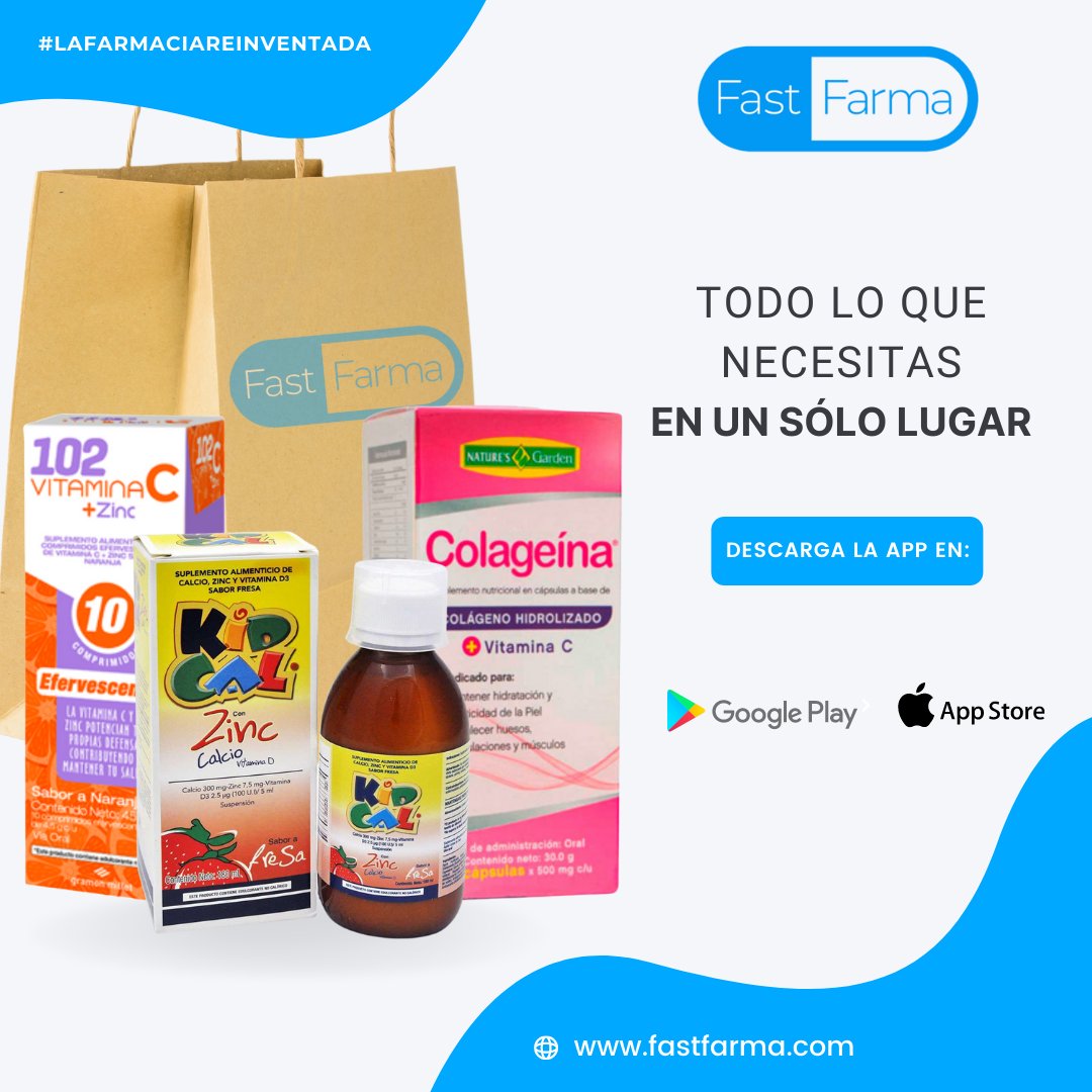 Todos tus productos de farmacia lo encuentras en #FastFarma 💊 
-
Descarga nuestra App linktr.ee/FastFarma 😉 o visita nuestra página web: fastfarma.com 
-
#BeFast #BeFastFarma #LaFarmaciaReinventada