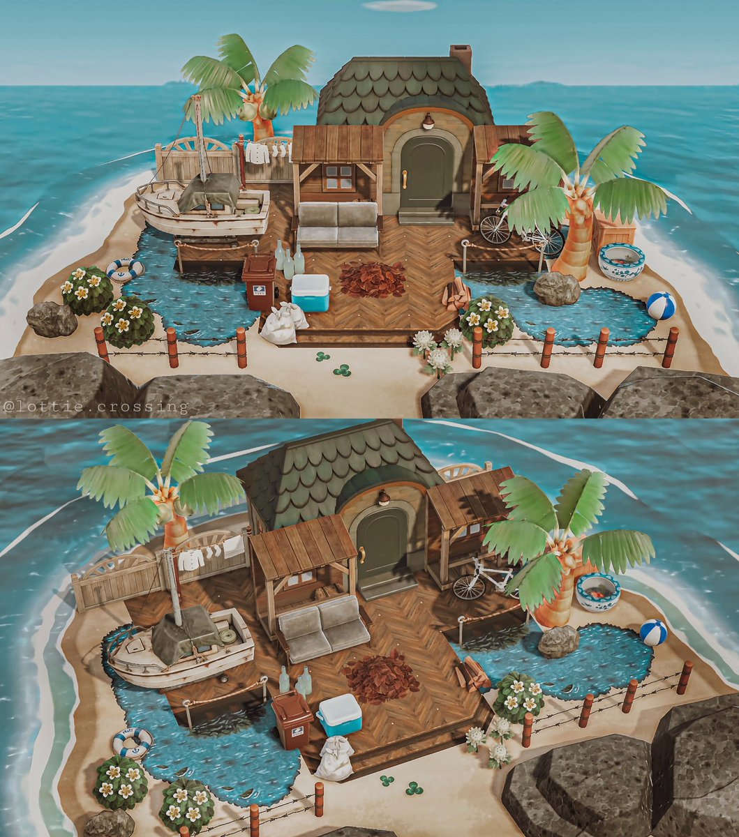 lottierosegames's tweet photo. lil beach house 🧡⚓️⛵️🌴✨

#ACNH #AnimalCrossing #HappyHomeParadise https://t.co/davmIXmrGm