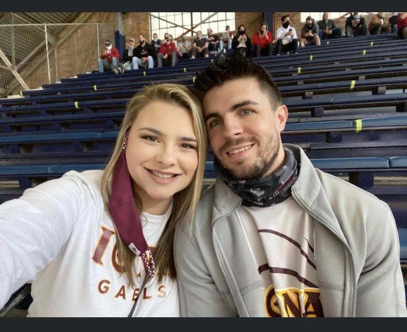 morganjustice22's tweet photo. A year ago, Elisha and I drove to Indy and back to watch @RealPitino  and @Trey50James !! Wish they were in the tournament again this year! #IONA https://t.co/NRQTpiGq4k