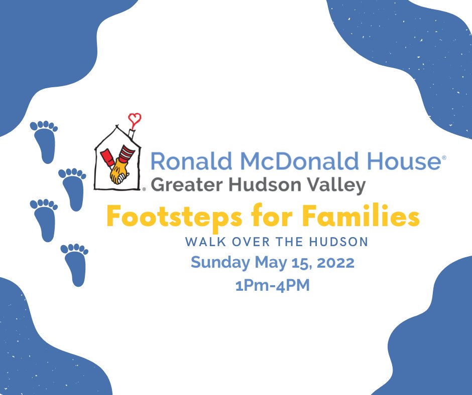 Announcing our 2022 Footsteps for Families, Walk Over the Hudson! Join us, Sunday, May 15, 2022 in Highland, NY. 

Register Here: bit.ly/3gJTdIG