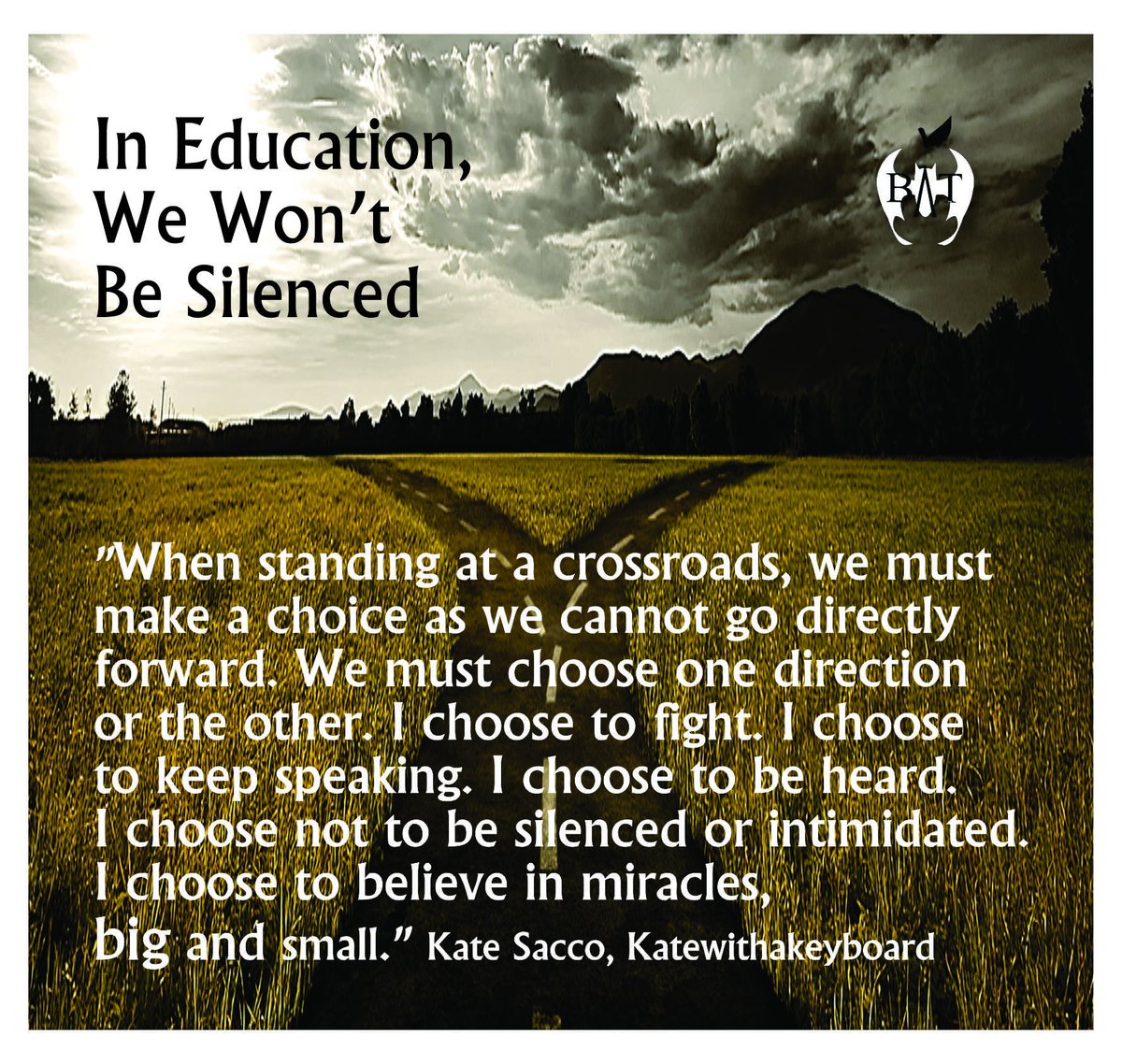 NJ Bats (@njbatsa) on Twitter photo We choose not to be silenced or intimidated. We choose to teach history accurately & compassionately. We choose to fight extremism. #TBATs #SupportDiversity #ReadBannedBooks <a href="/NoCarolinaBATs/">NoCarolinaBATs</a> <a href="/SoCarolinaBATs/">South Carolina BATs</a> <a href="/BadassTeachersA/">Badass Teachers Asso</a> <a href="/OhioBATs/">Ohio BATs</a> <a href="/PennBat/">PA BATs R Pro Charter Reform</a> <a href="/VirginiaBATs/">Virginia BATs</a> <a href="/BATs_DC/">DC BATs</a> <a href="/FLBATsA/">@FLBATs</a> We choose not to be silenced or intimidated. We choose to teach history accurately & compassionately. We choose to fight extremism. #TBATs #SupportDiversity #ReadBannedBooks <a href="/NoCarolinaBATs/">NoCarolinaBATs</a> <a href="/SoCarolinaBATs/">South Carolina BATs</a> <a href="/BadassTeachersA/">Badass Teachers Asso</a> <a href="/OhioBATs/">Ohio BATs</a> <a href="/PennBat/">PA BATs R Pro Charter Reform</a> <a href="/VirginiaBATs/">Virginia BATs</a> <a href="/BATs_DC/">DC BATs</a> <a href="/FLBATsA/">@FLBATs</a>