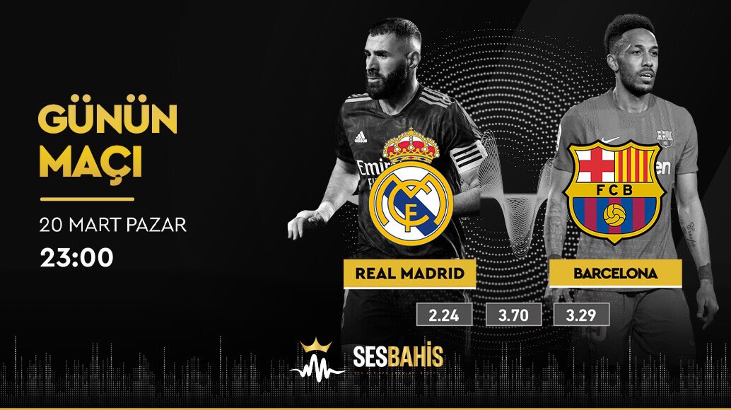 ✅ Günün maçı, en yüksek oranlar ve geniş market seçenekleriyle Sesbahis'te sizleri bekliyor!

⚽️ Real Madrid - Barcelona
⏰ 23:00 - 📺 sesbahis.tv

🔗 Sesbahis.link

#sesbahis #bahis #freebet #freespin