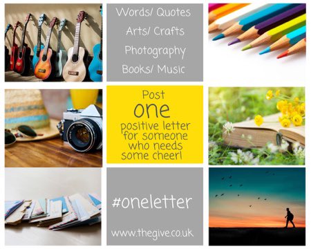 Giveafewwords's tweet photo. On this #InternationalDayOfHappiness please help us reach others who may be having a tough time. #Oneletter with words, a drawing, poem, postcard or anything else that can fit in an envelope….can help us spread cheer far and wide #oneletter https://t.co/VWMrxDlDnK https://t.co/HEO9ZqC65E
