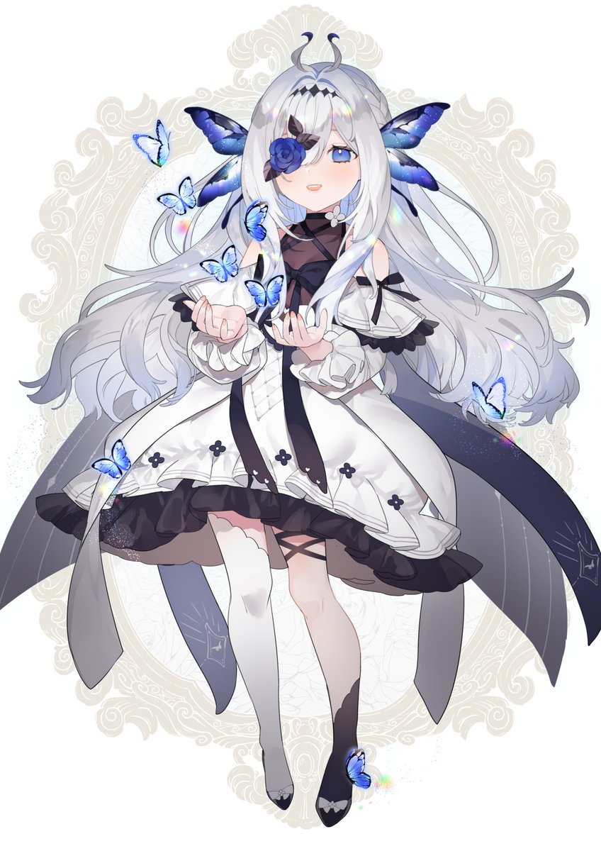 「skeb!ありがとうございました🦋
お顔アップお気に入り 」|まゆり会長のイラスト