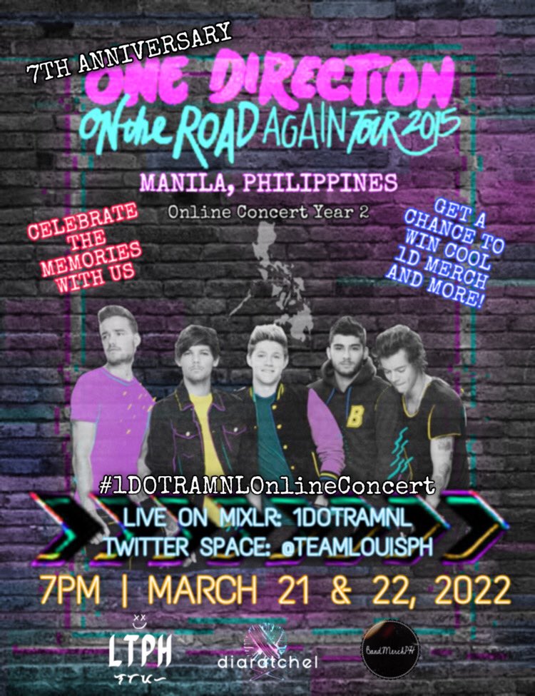 LATENIGHTSVINE's tweet photo. SEE YOU ALL IN THE EVENT, FILO DIRECTIONERS!!!
ONE DIRECTION OTRA MANILA 7TH ANNIV LISTENING PARTY AT 7PM ONWARDS
ON MARCH 21 & 22, 2022
MIXLR: https://t.co/GDPZpQcMDO
TWITTER SPACE: @TEAMLOUISPH
CHECK PINNED & TWEET WITH US #1DOTRAMNLOnlineConcert TO WIN PRIZES https://t.co/35XPOigNw4