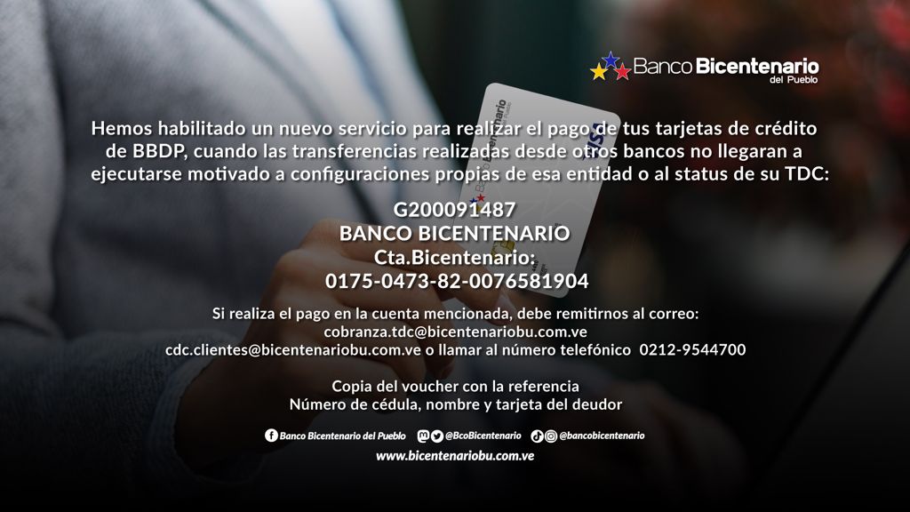 #BBDP 📣 | Conoce el nuevo servicio que el Banco Bicentenario te ofrece para realizar el pago de tus tarjetas de crédito 💳