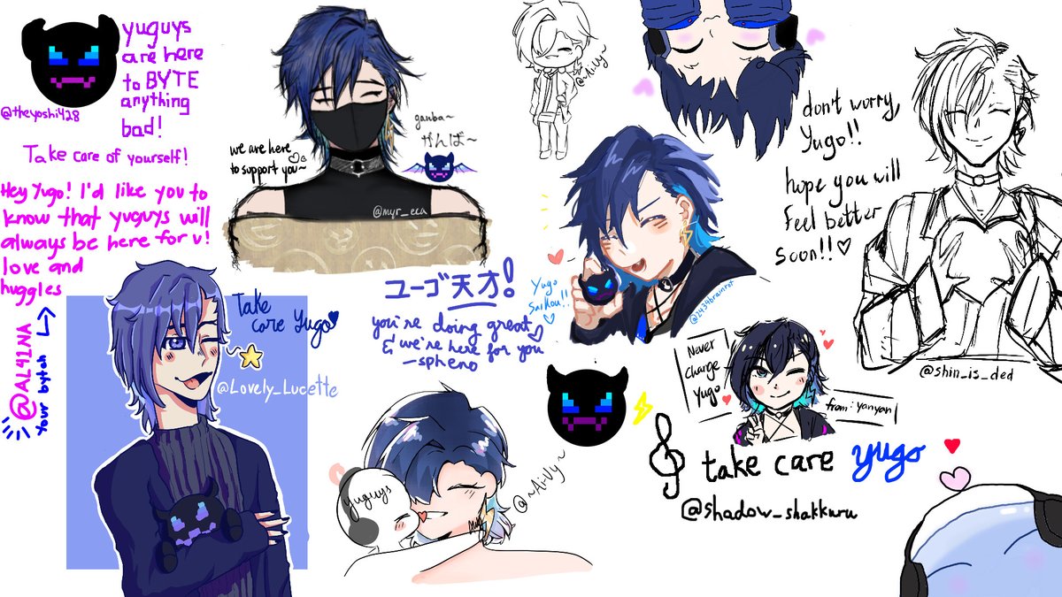 yugocord's tweet photo. #Yugotthis
To show our beloved DJ our never ending love and support, the admins hosted an Aggie board for the members to fill with their drawings and messages for Yugo!
We love and miss you every day, Yugo. We'll wait here for you π (π΅)
credits to everyone down below! https://t.co/M1kr2aEjw7
