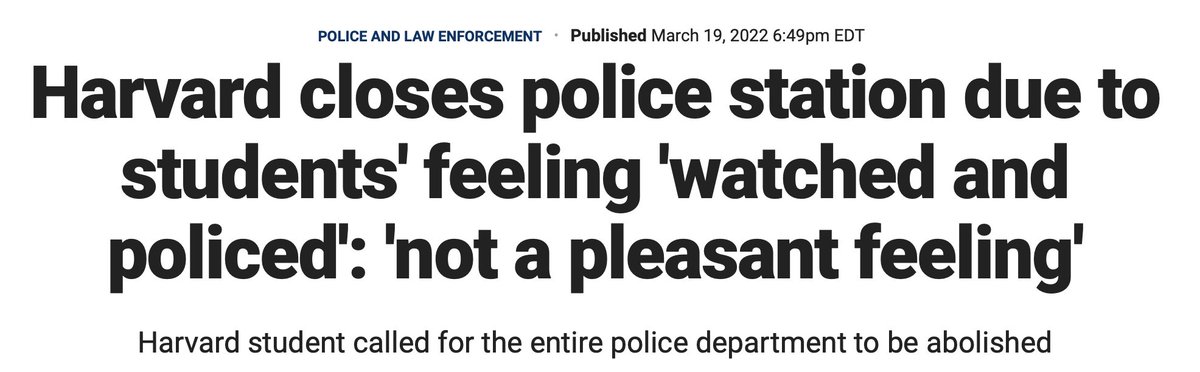 Harvard women, who are being stalked, awake this am happier that the police are not going to help them.