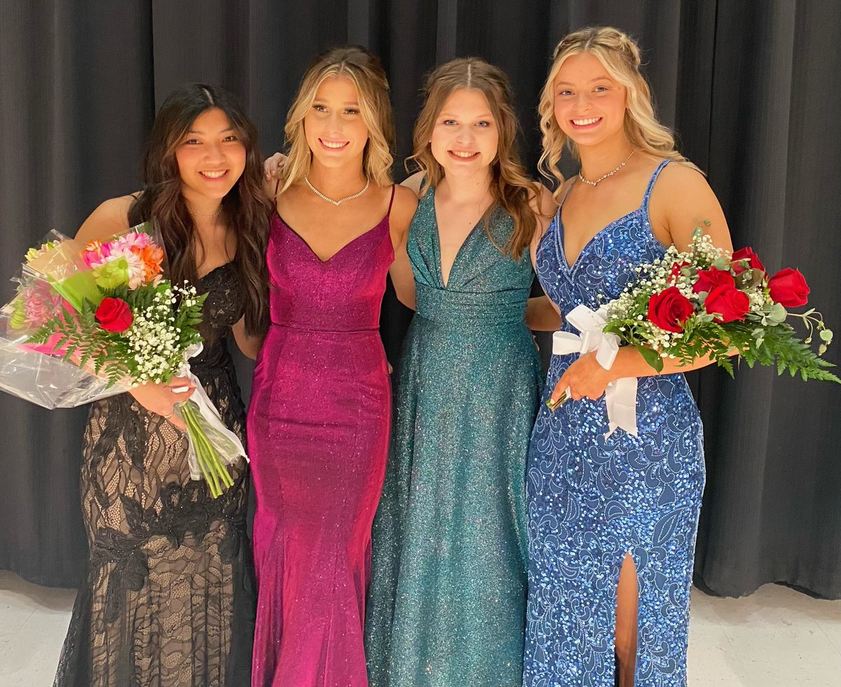 These awesome volleyball girls killed it in Ms. Pepperell last night!! They are gorgeous inside and out☺️ (Allie Adams, Gabi Smith, Ava Hendrix,&amp; Whitley Mathis). Congratulations to our very own Whitley Mathis, for receiving 1st runner-up!!