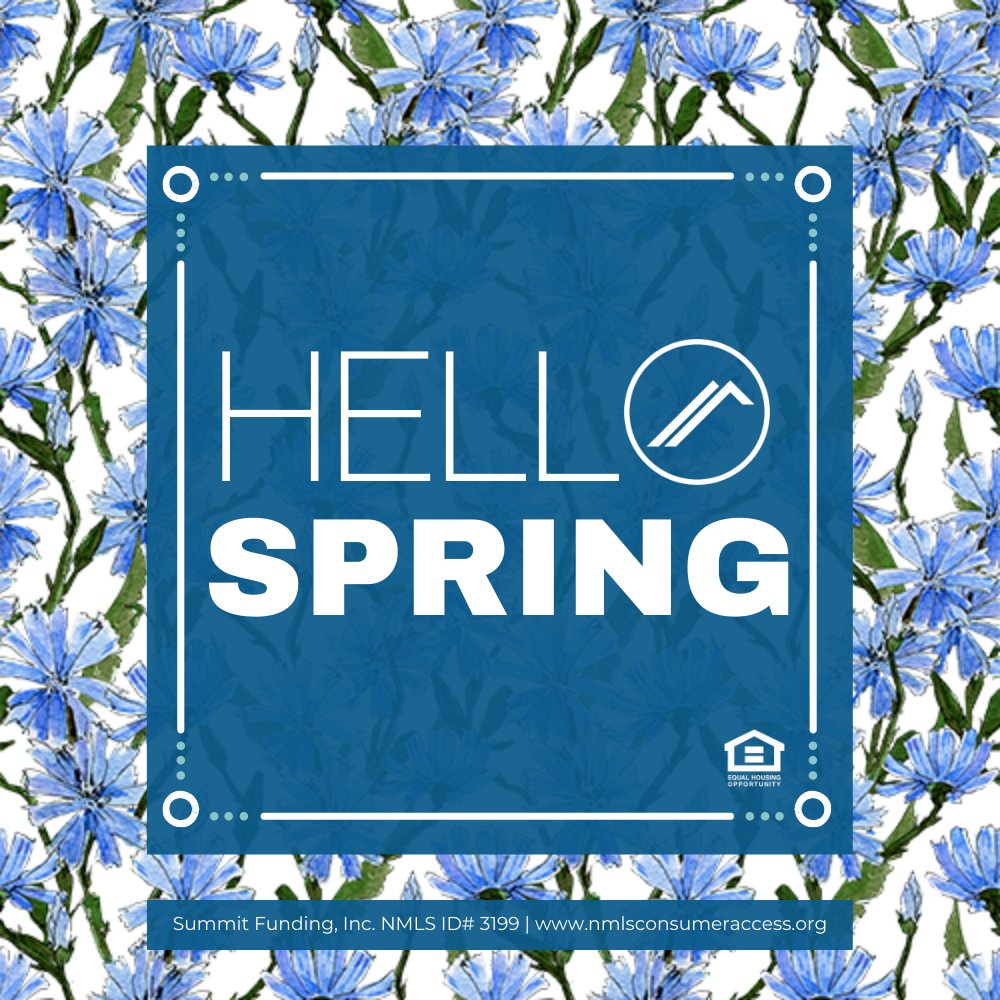 Summit_Funding's tweet photo. 🌼 We’re looking forward to the all the beauty and growth this season will bring. How is your business blossoming this year? Comment below! 

Summit Funding, Inc. NMLS# 3199 | https://t.co/uLdLIdeT18 | Equal Housing Opportunity 

#summitfunding #happyspring #springtime https://t.co/7bMJnSh7Wj