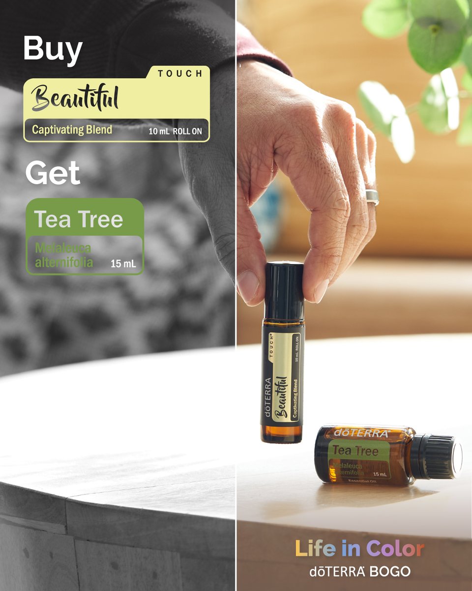 doterra's tweet photo. Stop everything and get this exclusive BOGO.
Get yours here https://t.co/PCcQmyA4Ae
#doterra #essentialoils #doterrabogo #lifeincolorbogo #beautiful #doterrabeautiful #beautifultouch #teatree https://t.co/07k2PbFN6Y