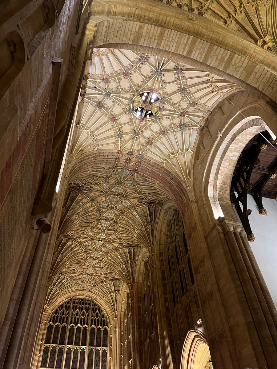 In this beautiful setting last night enjoying the <a href="/SherborneCChoir/">Sherborne Chamber Choir</a> concert and appreciating Bach's masterful (outrageous) word painting.