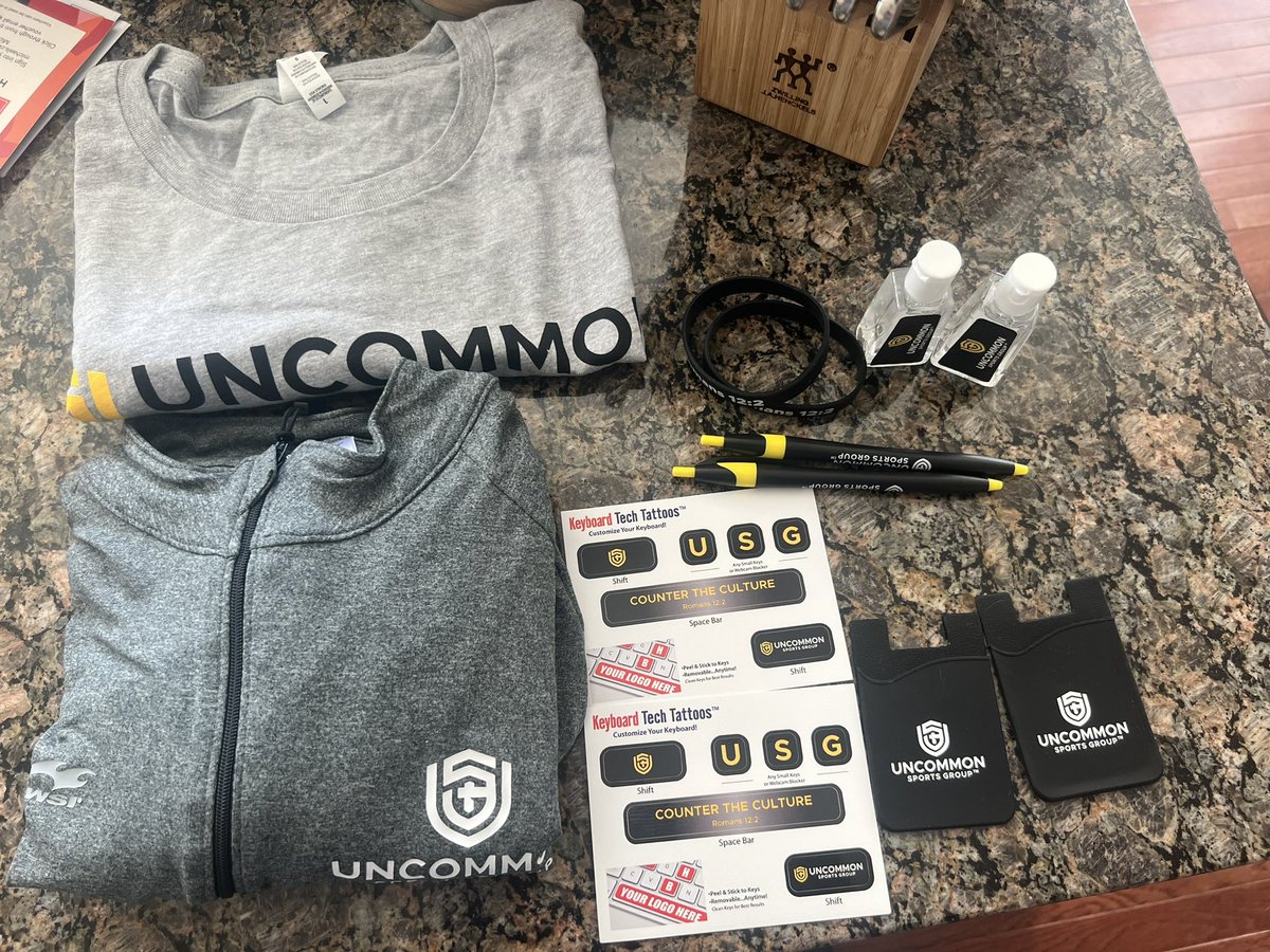 Big time thank you to <a href="/coachjmeyer/">Josh Meyer</a> and <a href="/drewboe/">Drew Boe</a> for sending this care package! If you haven’t listened yet make sure to check out their episode to learn more about <a href="/uncommonsg/">Uncommon Sports Group</a> and all the amazing things they are doing!!