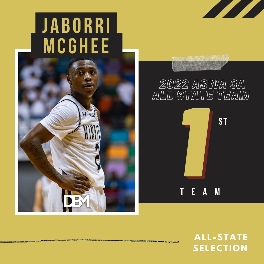 GOATITHOOPS's tweet photo. Congratulations to Jaborri McGhee on being named 1st Team All-State by the Alabama Sport Writers! #MissionMinded https://t.co/Sj8yICHXtK