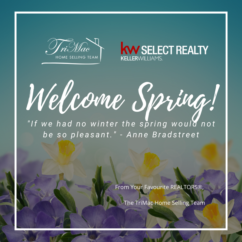 We're so excited for better weather, flowers blooming, birds chirping, and houses listing on the market!! Welcome Spring!! 

#realestate #novascotia #realtor #nsrealestate #trimac #kw #halifax #dartmouth #spring #ns #realtorlife #seasonchange