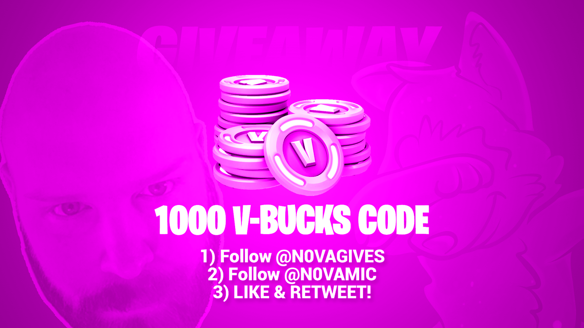 N0VAGIVES's tweet photo. (2X) 1K VBUCK CARD | 90-120 Minutes ⏰
                         2 WINNERS 

-Follow Here &amp; @DrunkDadGam3r 
-Like ❤️ + RT ♻️
-Tag a Homie 🤝 https://t.co/f2h4VkK5ZY