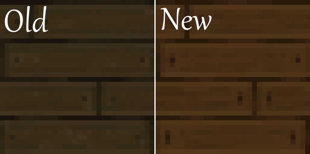 AlluringBlissMC's tweet photo. Look at the new and improved Dark oak planks. Brightened up and less dark and unsaturated https://t.co/JO9aFcwSlg