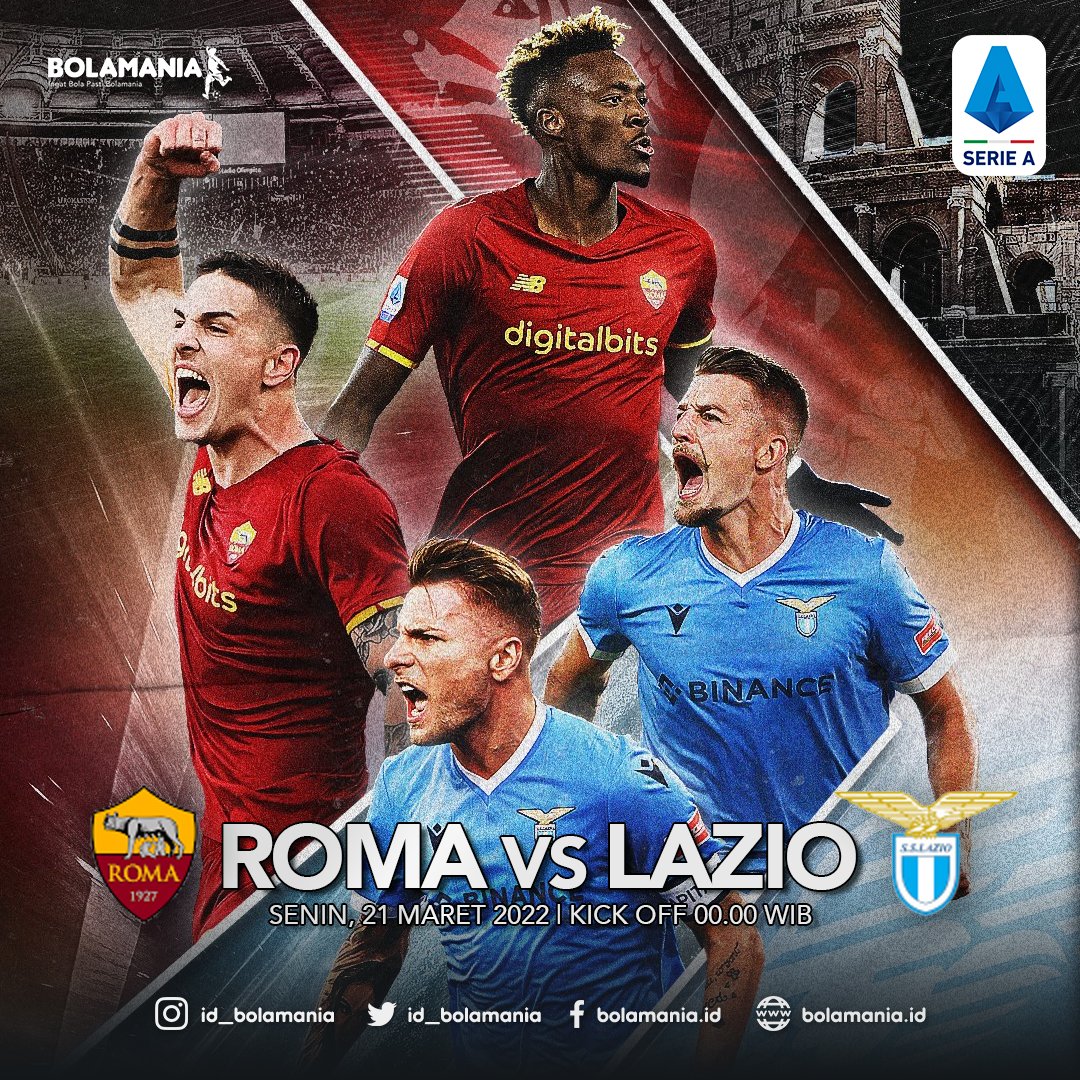 bolaliar's tweet photo. DERBY !! ROMA VS LAZIO #SerieA 
#DERBYROMA #DERBYROMALAZIO https://t.co/HOVg4dsTuc