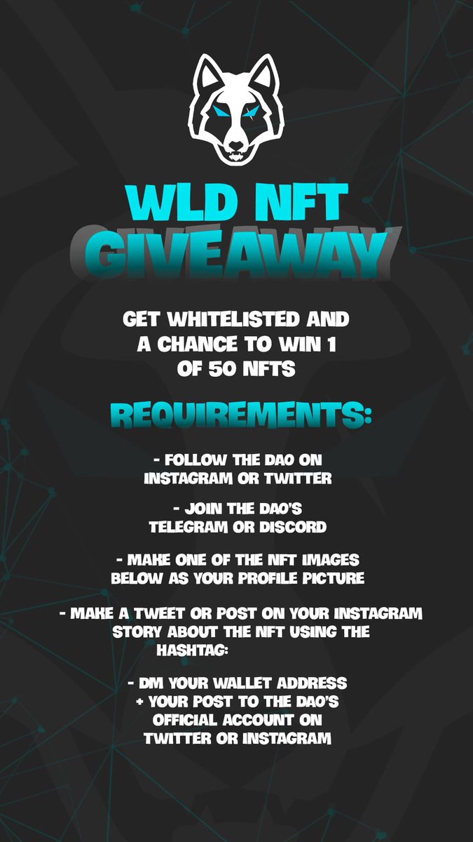 Michael75931164's tweet photo. Wow perfect give away!!!!!! NFT drop tonight!!!!! “$wld #wldwolfpack @wlitidao https://t.co/WuWtK5x1PJ