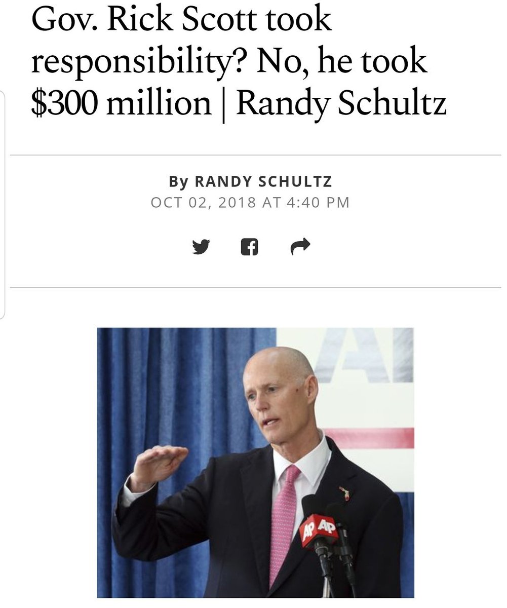 mindylee26's tweet photo. #FLORIDA SAY #NORICKSCOTT
DO NOT REELECT A MAN WHO COMMITTED THE BIGGEST MEDICARE FRAUD IN HISTORY.
Basically
DO NOT ELECT A REPUKLICAN..... https://t.co/A3IdhbUFeX