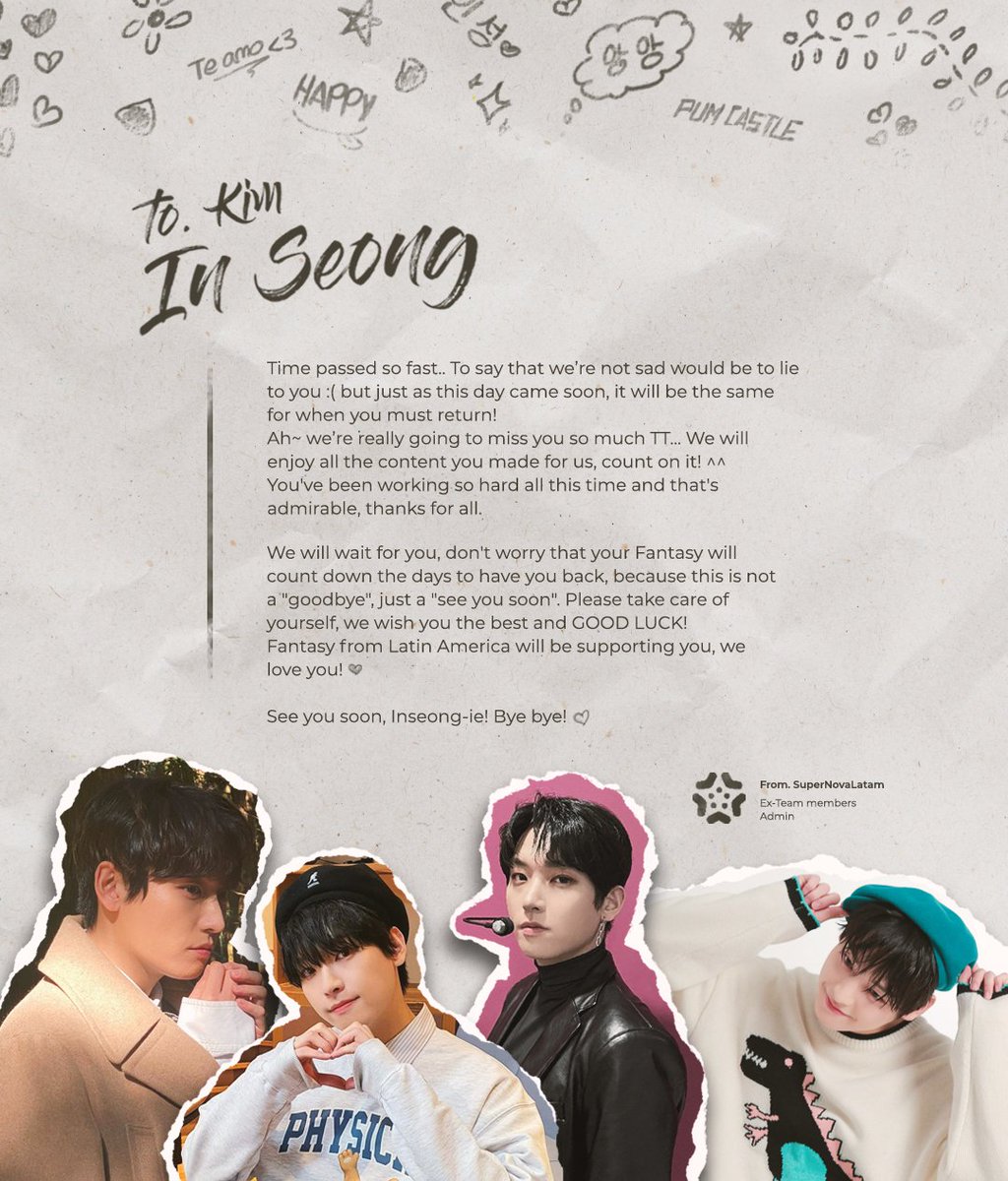 SupernovaLatam's tweet photo. [💌] SERVE WELL INSEONG
#WeWillWaitForInseong
Estaremos esperando por ti, te amamos! ❤️
#SF9 #에스에프나인 #INSEONG #인성 @SF9official https://t.co/2tH8fy5ZVk