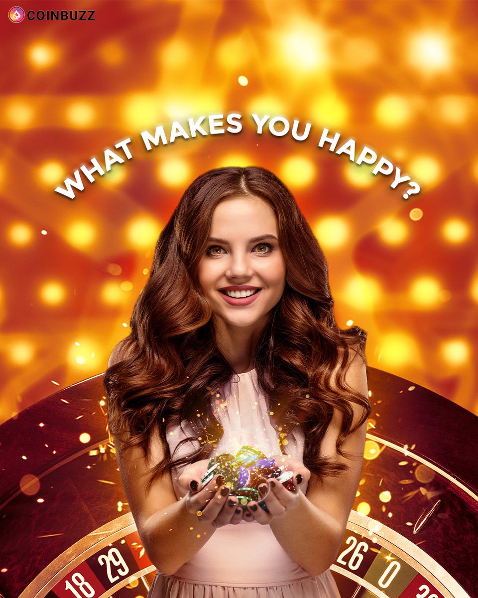 Money can't buy happiness but it allows you to play in casinos, which is almost the same thing. 😅😁

BE HAPPY!
STAY HAPPY!

Happy International Day of Happiness!

#HappinessDay #coinbuzz #onlinecasino 
#casino #bitcoin