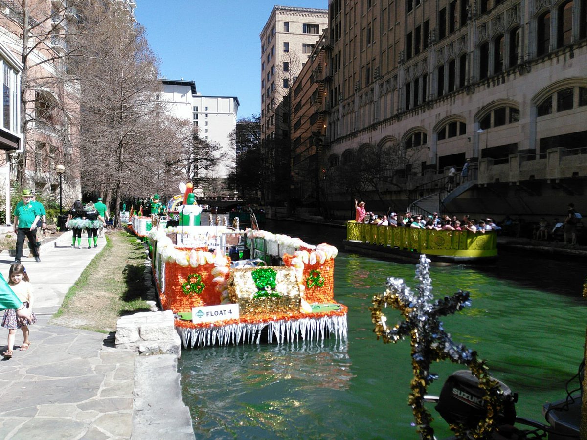 IrelandCGAustin's tweet photo. We had so much fun at the San Antonio #StPatricksDay River Parade yesterday afternoon. Thanks to everyone who came out and lined the traditional downtown route and also along the new route. #SATX https://t.co/vMxAA6yrhl