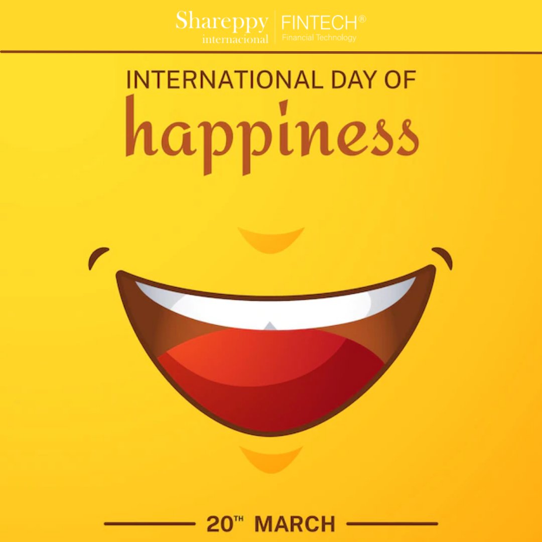 ShareppyFinTech's tweet photo. #DiaDeLaFelicidad #fintech #shareppy https://t.co/UYNJGiqNnj