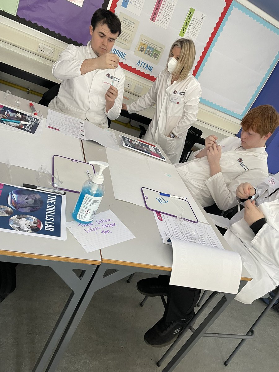 A great afternoon on Friday for our N5 Lab Science class taking part in the Skills Lab <a href="/EBSOClab/">EBSOC Lab</a> ! Looking forward to continuing our investigations over the next few weeks😀