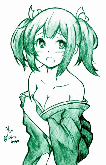 はみ出r
#艦これ版深夜の真剣お絵描き60分一本勝負
#艦これ版真剣お絵描き60分一本勝負_20220320 