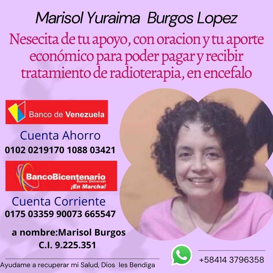#Ayuda <a href="/FreddyBernal/">Freddy Bernal</a>  Marisol López, necesito de tu ayuda, para recuperar su salud y poder recibir Radioterapia #RadioPeeques <a href="/dcabellor/">Diosdado Cabello R</a> <a href="/NicolasMaduro/">Nicolás Maduro</a>