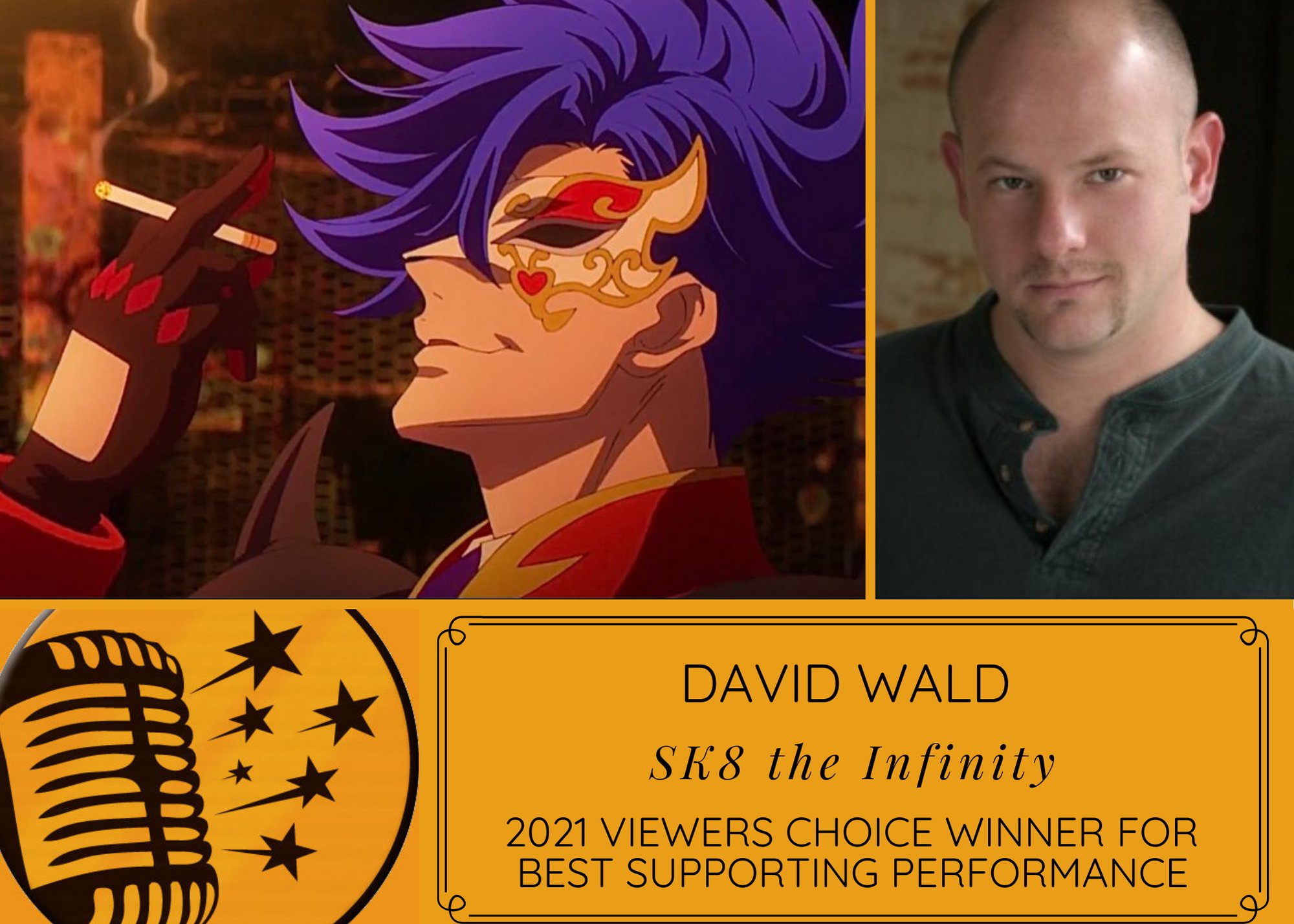 Why David Wald's Role as SK8 the Infinity's ADAM is Award-Winning