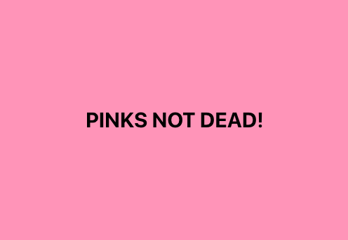 isbuenaobra's tweet photo. #PinksNotDead https://t.co/iKEJbE1V1H