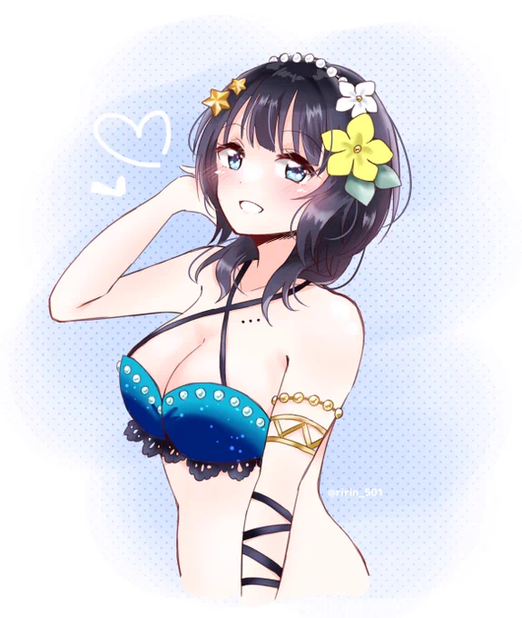 水着を描く練習の犠牲となった果林パイセン 
