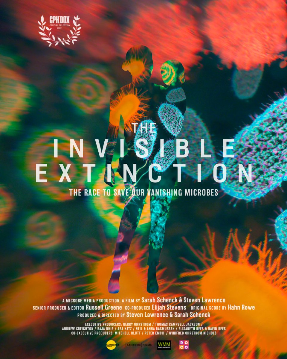 The Invisible Extinction (microbiome documentary) (@invisibleextdoc) on Twitter photo 📣The poster for THE INVISIBLE EXTINCTION is here! Thank you to John Klotnia at Opto Design.
See the new documentary, about the globe-trotting scientists racing to save our vanishing microbes, at <a href="/CPHdox/">cphdox</a> next week!
A film by <a href="/sarahspectacle/">sarah schenck</a> & <a href="/stevenlawrence3/">Steven Lawrence</a>. 📣The poster for THE INVISIBLE EXTINCTION is here! Thank you to John Klotnia at Opto Design.
See the new documentary, about the globe-trotting scientists racing to save our vanishing microbes, at <a href="/CPHdox/">cphdox</a> next week!
A film by <a href="/sarahspectacle/">sarah schenck</a> & <a href="/stevenlawrence3/">Steven Lawrence</a>.