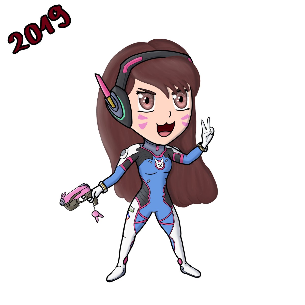 Redraw Chibi DVa 2019 🐰✌️
I still like the old version, but I'm so proud of how the new version turned out 😭☺️