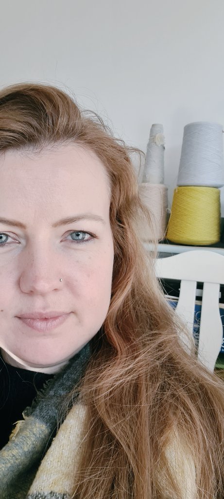 SPophamDesign's tweet image. Sitting in my sunny summerhouse studio reminders over my shoulder that I need to get back to making at some point #springtime #newbeginnings #timetogetstarted #wool #yarn #machineknitting