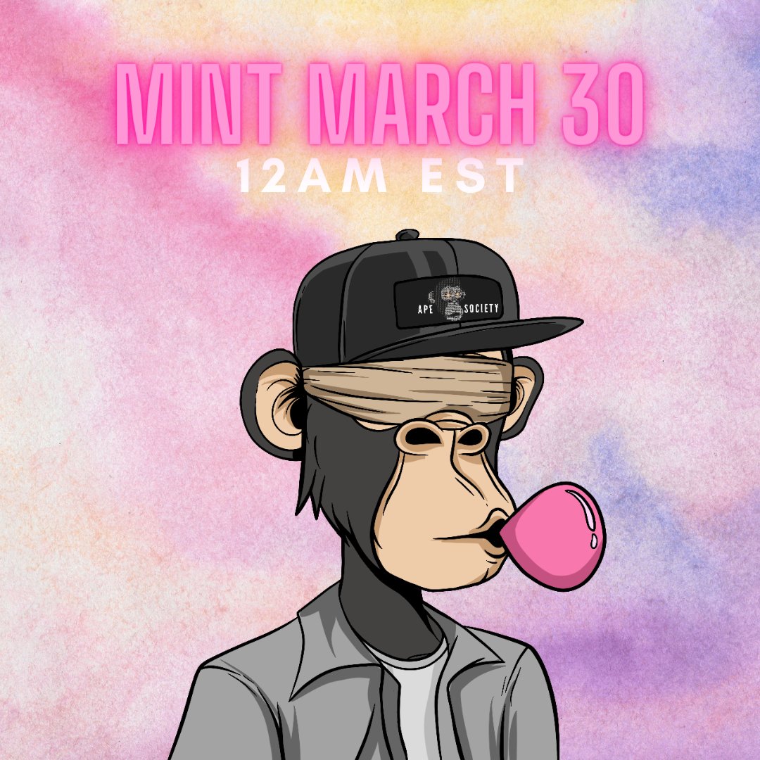 Ape_Society_NFT's tweet photo. 10K on discord - wow - what a ride so far!🚀

Time to announce the MINT DATE!😎

We want to celebrate with you and giving away $250 , 1x NFT &amp; 25 WL spots👀

To enter:
✅ Follow @Ape_Society_NFT 
✅ Retweet &amp; Like
✅ Tag 3 friends

Join our cool apes👉 https://t.co/WoNRLFXLPd https://t.co/Y79ef3qAVh