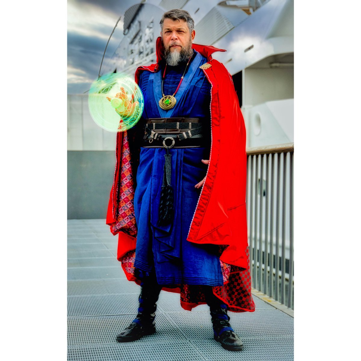 Fanboy30Cosplay's tweet photo. A great full shot of my Doctor Strange cosplay taken at MCM London last year by DCphotodc and edited by AppropriateSpoon. #mcmlondon #DoctorStrange #cosplay https://t.co/W7OIR4Fwby