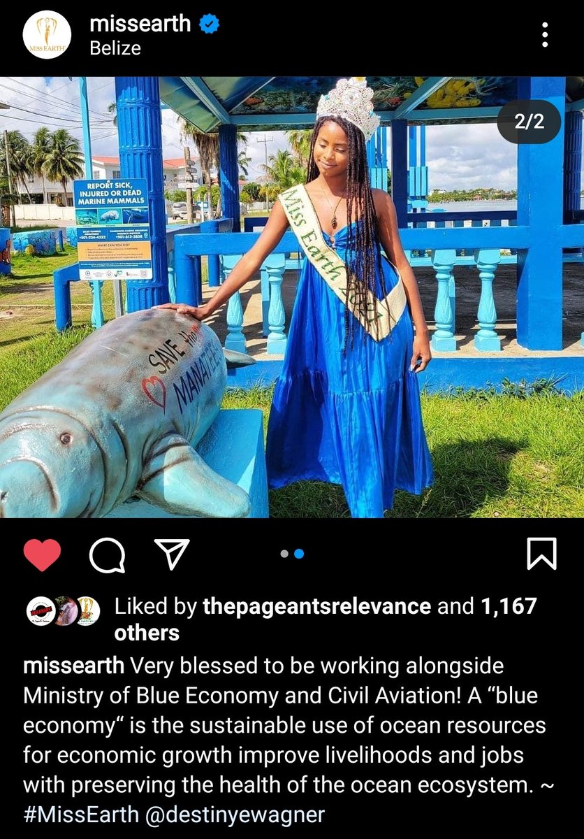 EarthImpo1's tweet photo. Here are some of her Activities and Campaigns related to Wildlife Protection and Advocating, that's why I wish she could also collaborate with more Big Orgs like Wwf @nbood @WWF

 #BeautyForACause #WomanOfTheEarth #Big4Pageant #Grandslam #TravelBelize #PageantsThatMatter https://t.co/Y83OIXpc5N
