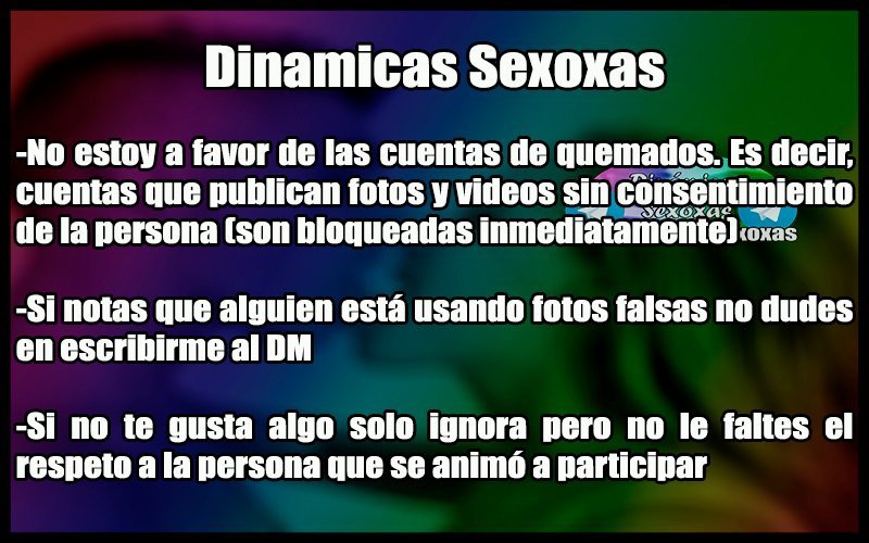 PlacerParaTodos's tweet photo. LEER ANTES DE PARTICIPAR

Las dinámicas son para todos los gustos, orientaciones e identidades. Si no te gusta algo solo ignora

Mis únicas cuentas alternas
➡️@VideosSexoxos 
➡️@RelatosSexoxos
➡️@ParejasSexosas 
➡️@FantasiaSexoxa
➡️@DiversidadLGBTQ
➡️@PajasSexoxas https://t.co/UoeC3EMQdC