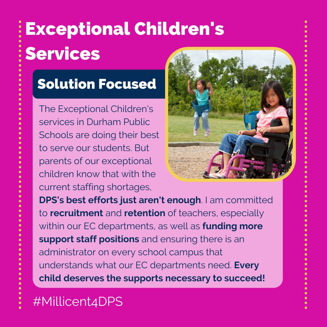 Millicent4dps's tweet photo. DPS EC teachers are incredible, but cannot overcome the challenges in front of them on their own. Our teachers deserve more. Our families deserve more. Our students deserve more. I am committed to fighting for students with disabilities and their families. #millicent4dps https://t.co/h3YtulRAkP