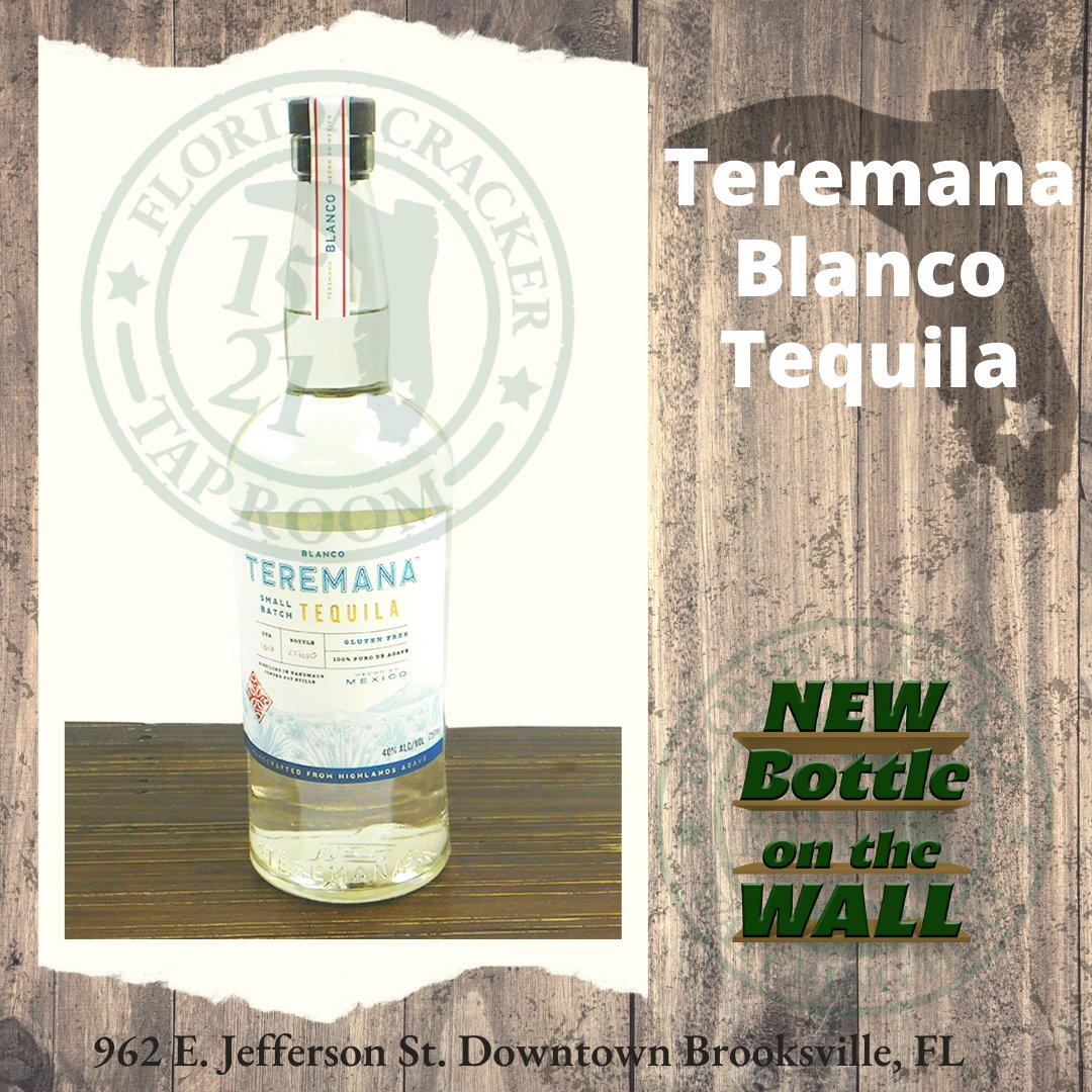 FlTaproom's tweet photo. Tequila fans...we are expanding our selections!
Teremana Blanco
Grown in the Highlands of Jalisco Mexico. Very smooth, fresh finish w/ hints of citrus &amp; vanilla on the palate.
#flacracker #taproom #florida #floridacrackertap #bourbon #tequila #bourbonwall #thebootnation https://t.co/u7c8ipb8S2