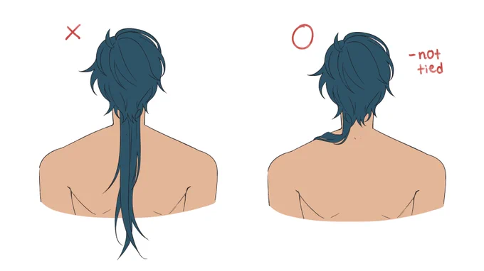 i used to do this mistake when i draw him for the first time 
