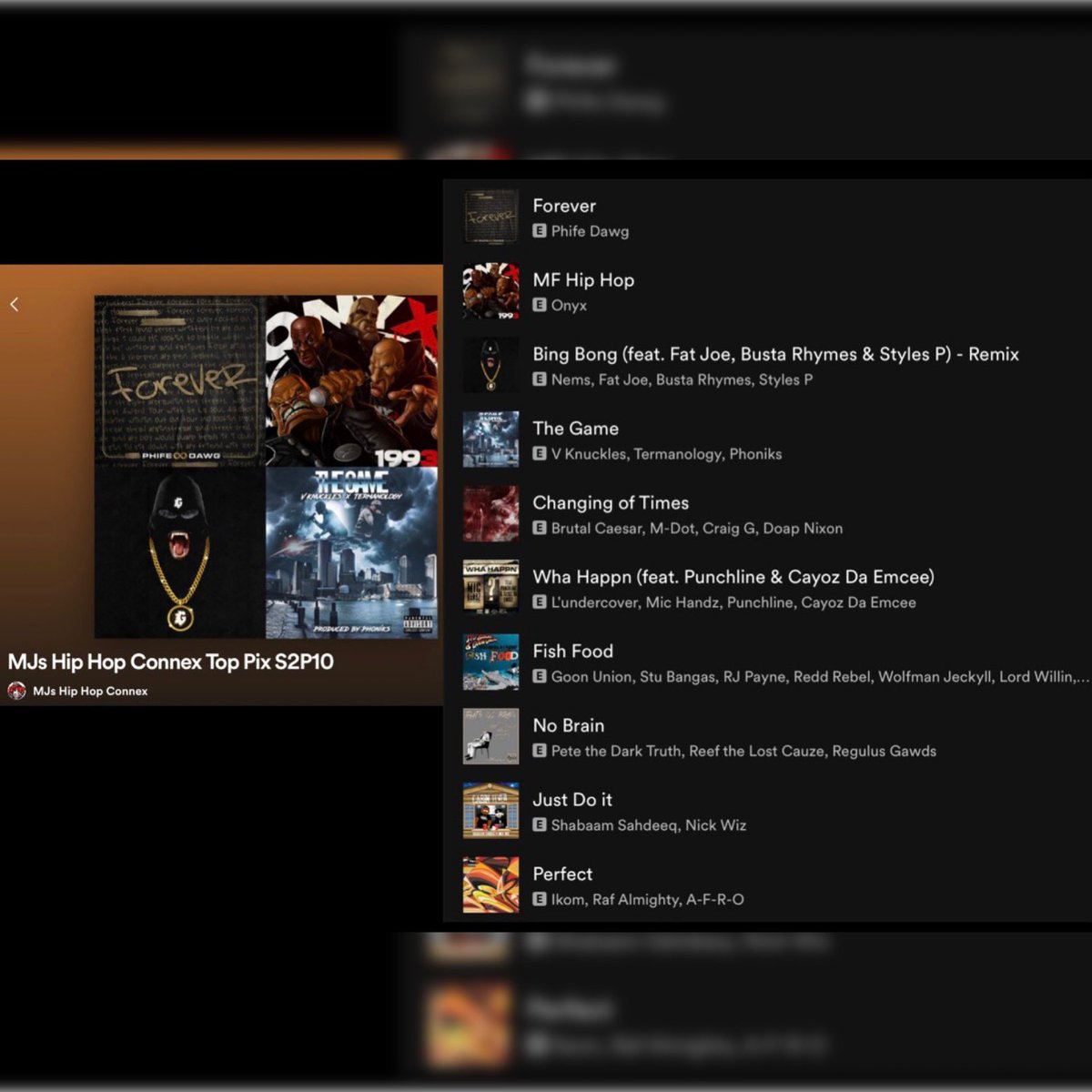 MJsHipHopConnex's tweet photo. 🔥MJs Hip Hop Connex Top Pix S4P10⠀‼️ New playlist weekly, submit your Spotify track for consideration⠀📌MJsplaylist.spotify@gmail.com 🎯🎯 https://t.co/xDn6gVtD1n⠀@TermanologyST @therealMICHANDZ @ONYX_HQ @Stu_Bangas @ShabaamSahdeeq @BrutalCaesar @KnucklesNBS @NEMS_FYL 
⠀ https://t.co/Um7pARycfk