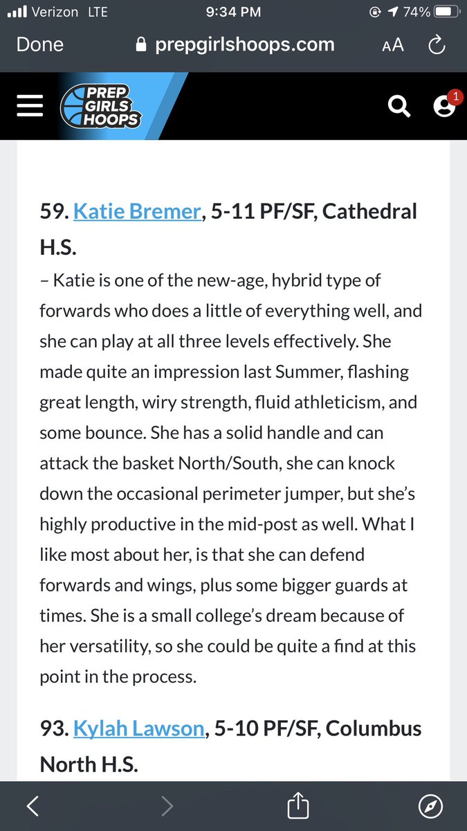 Thank you for the write up! <a href="/PGHIndiana/">Prep Girls Hoops Indiana</a> <a href="/cathedralgbb/">Cathedral Girls Basketball</a>