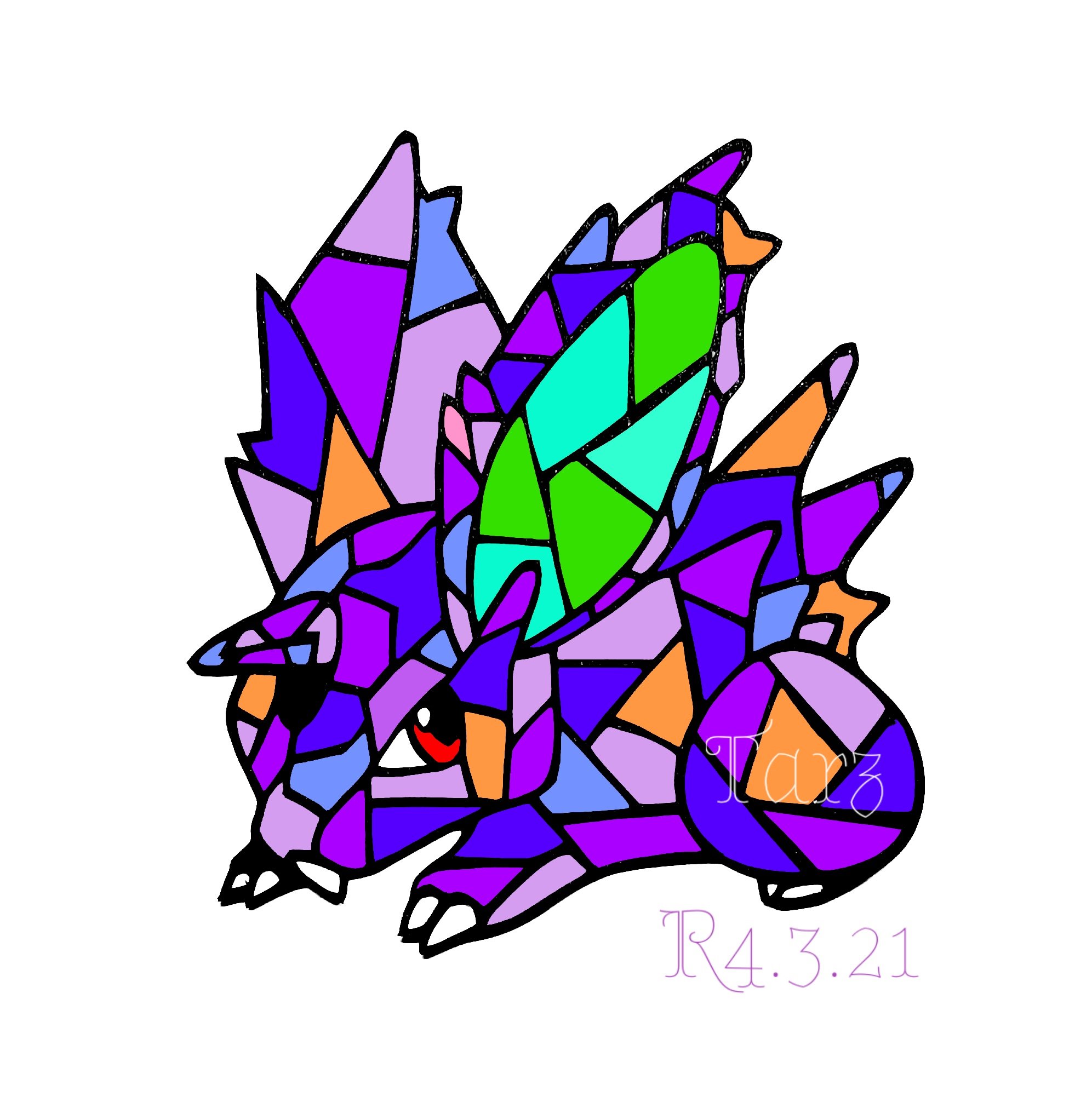 ステンドグラス風ポケモン切り絵 Twitter Search Twitter