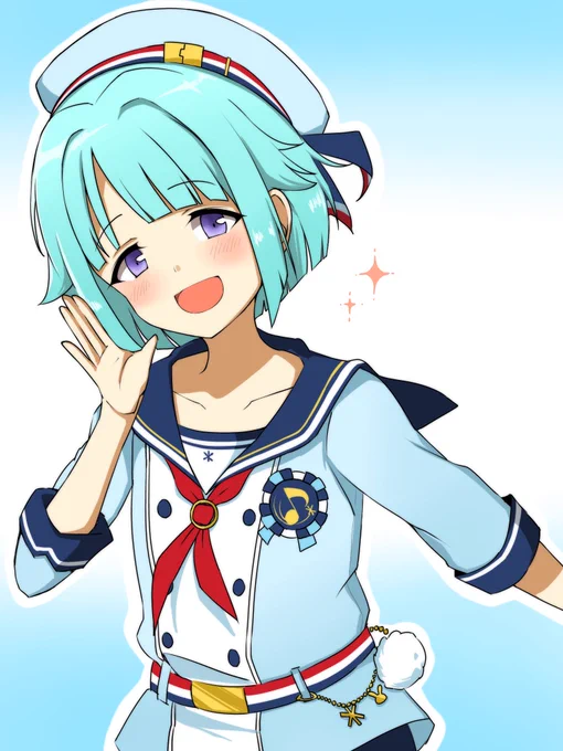 それと妹の大好きな、あんスタの紫之創くんを描きました!生まれてきてくれてありがとう( ' ∪ ` *) 
