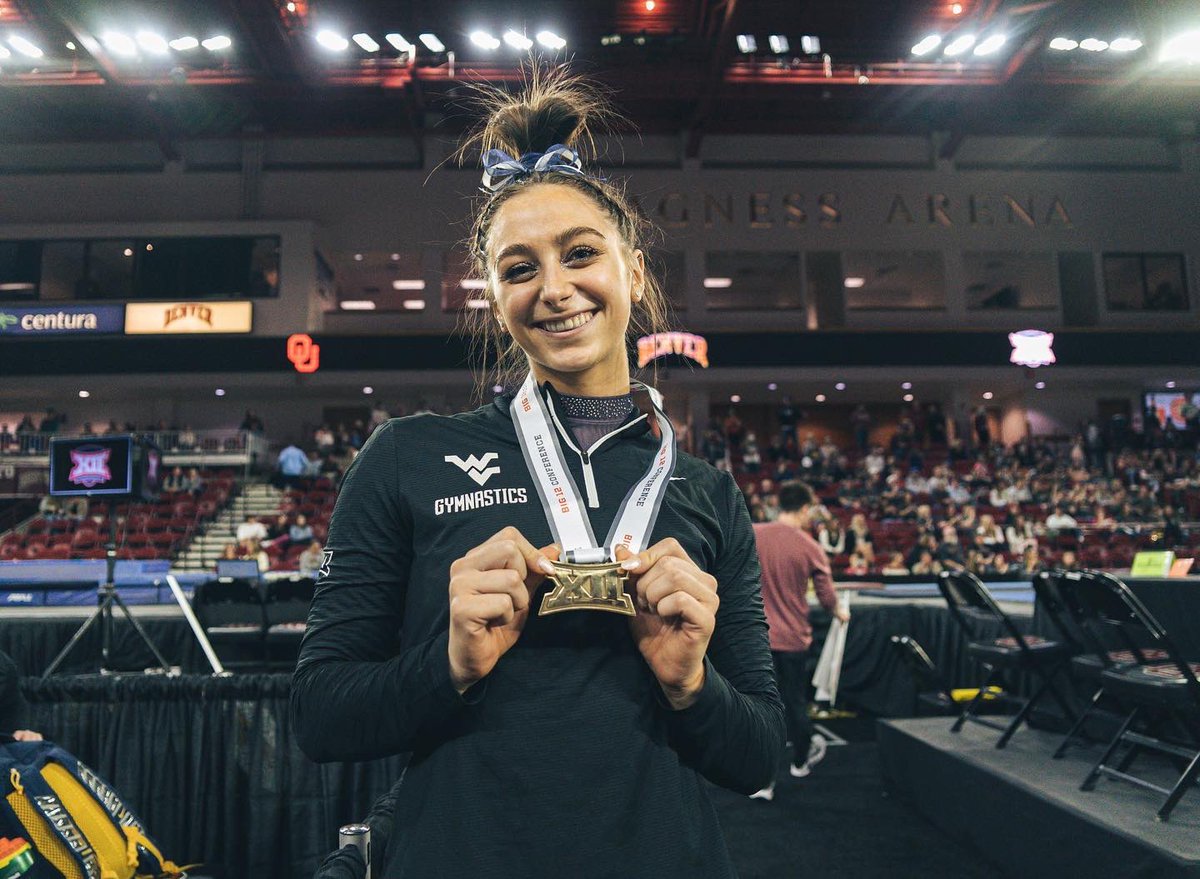 WVUGymnastics's tweet photo. 2022 All-Big 12 Championship Team - All-Around 🌟

Rachel is the first Mountaineer to earn the honors since 2017! 👏

#HailWV | #Big12GYM | @Raaaachel33 https://t.co/etSFdQX6wN